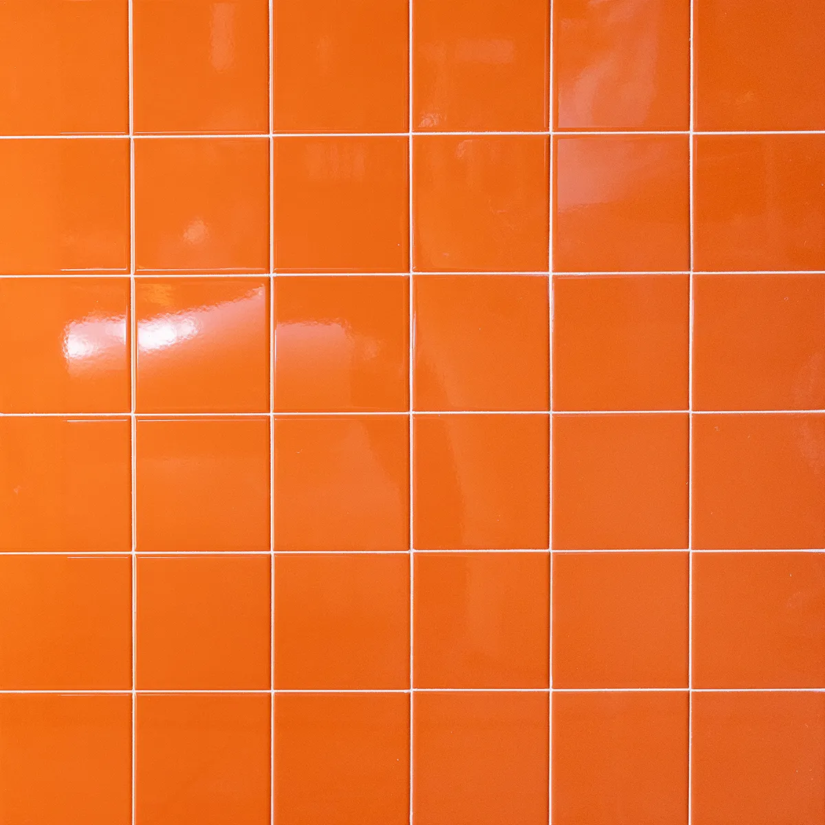 Surface Tile: Orange 6" inch Glossy Tile Board Photography Surface