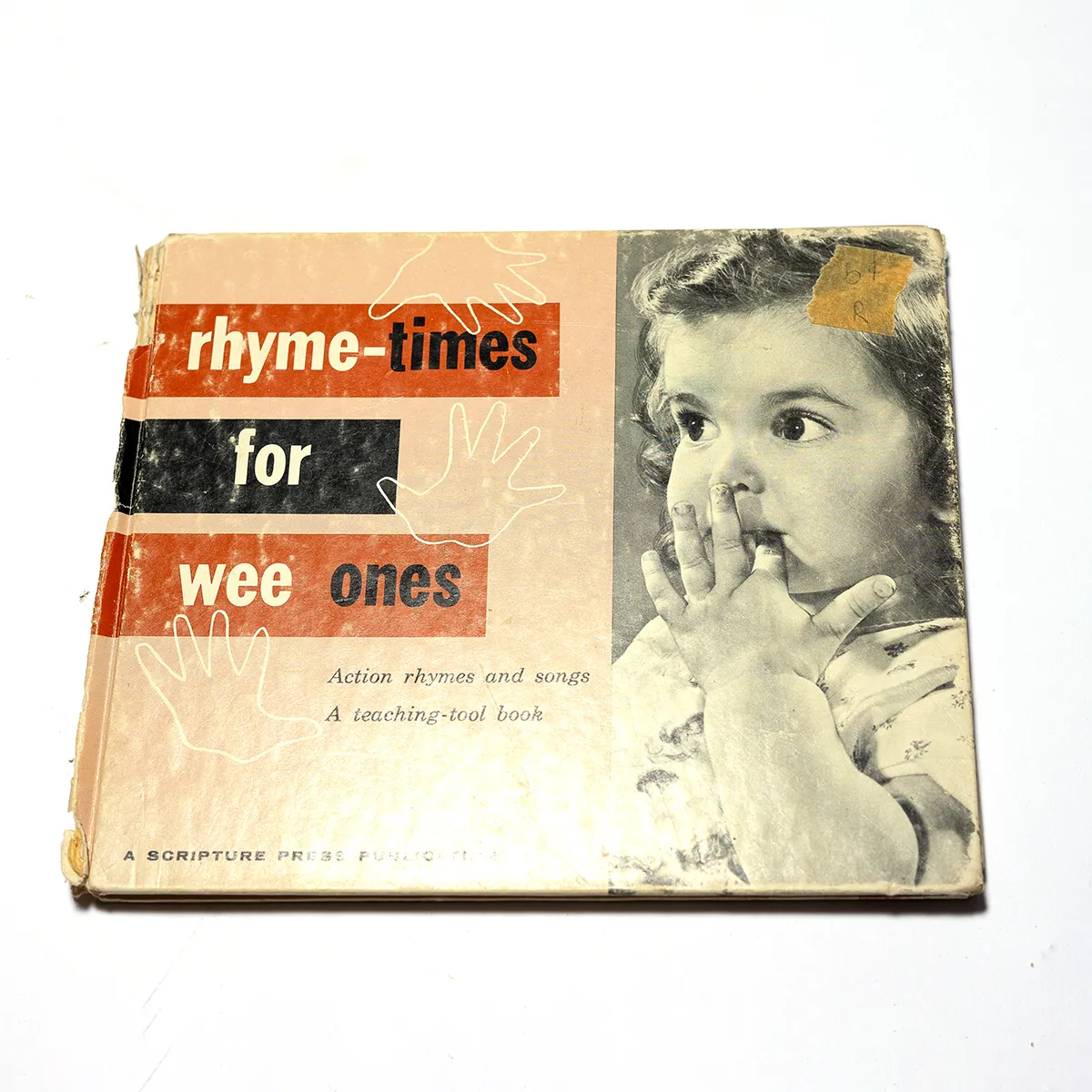 Vintage Book "RhymesTimes for Wee ones" Song Book for babies - 8.25" x 7.25"