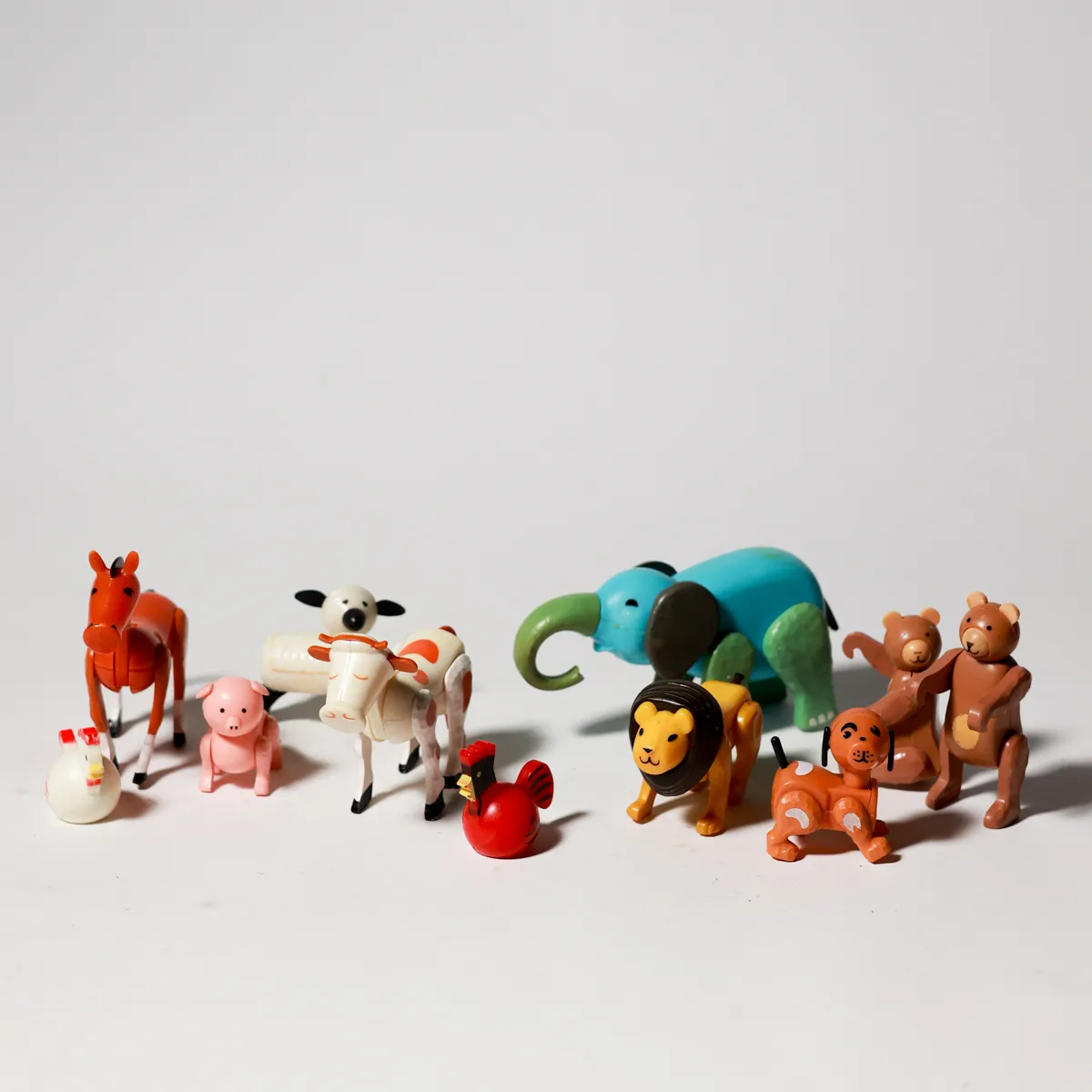 Vintage Plastic Animal Figurines Fisher Price, Toy, Animals