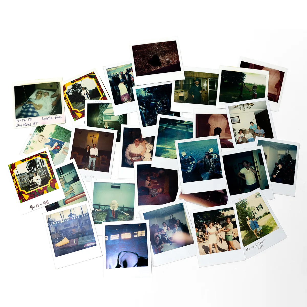 Lot of 30 Vintage Polaroid Photos Various Subject Matter