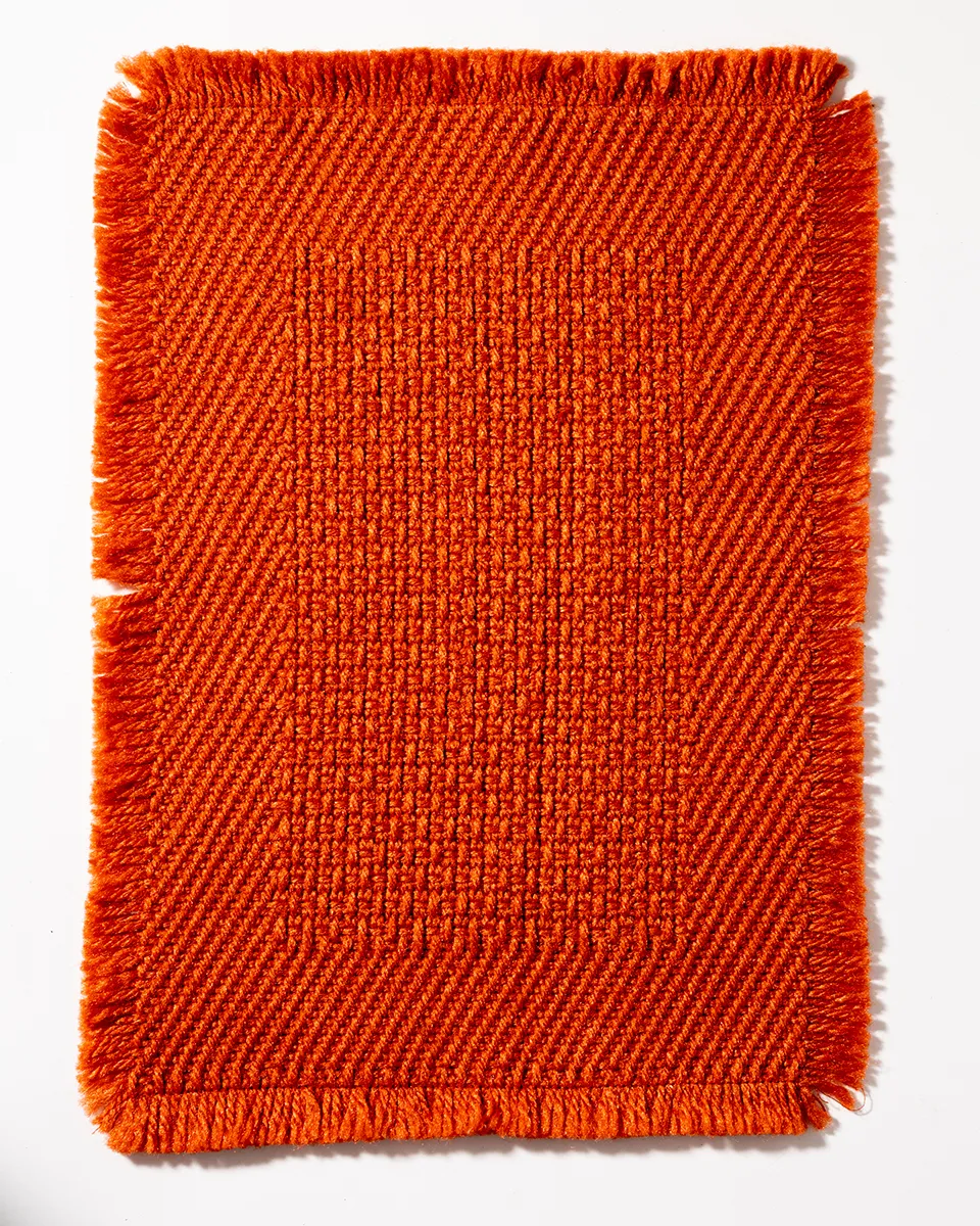 Rust Orange colored placemat single