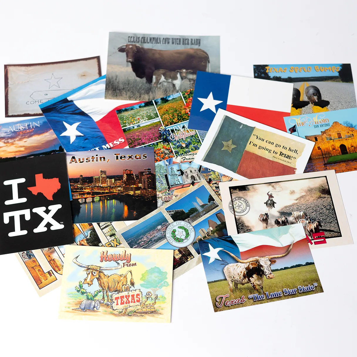 2025 Texas Pop Culture Relevant Postcards