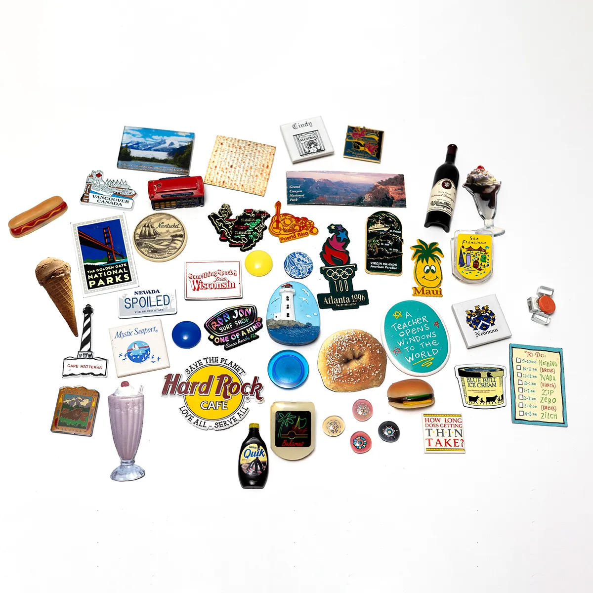 Big Bag of Assorted Refrigerator Magnets Kitchen