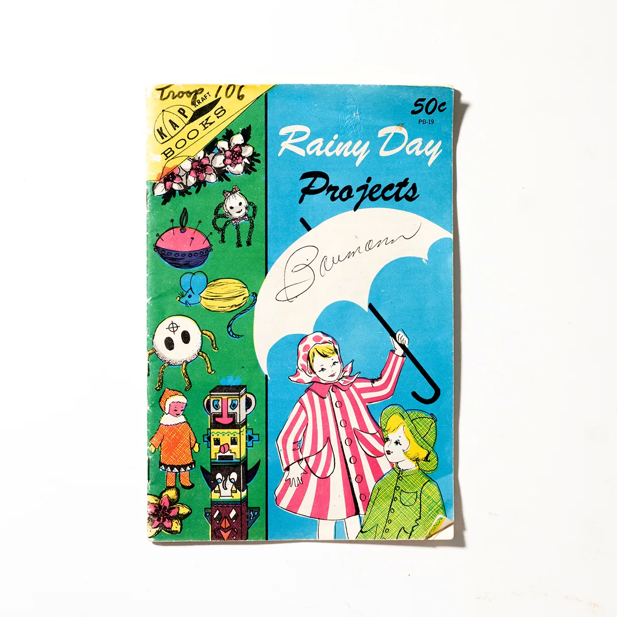 Rainy Day Projects for Kids 1960s paperback