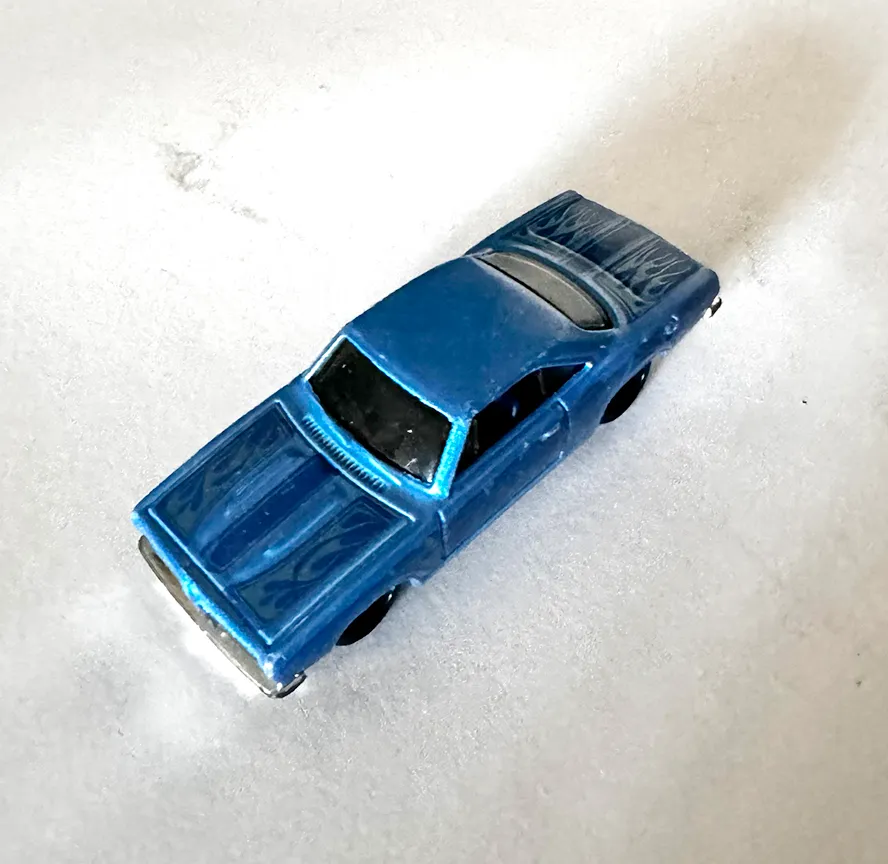 Small Blue Muscle Car Matchbox Car Toy - 