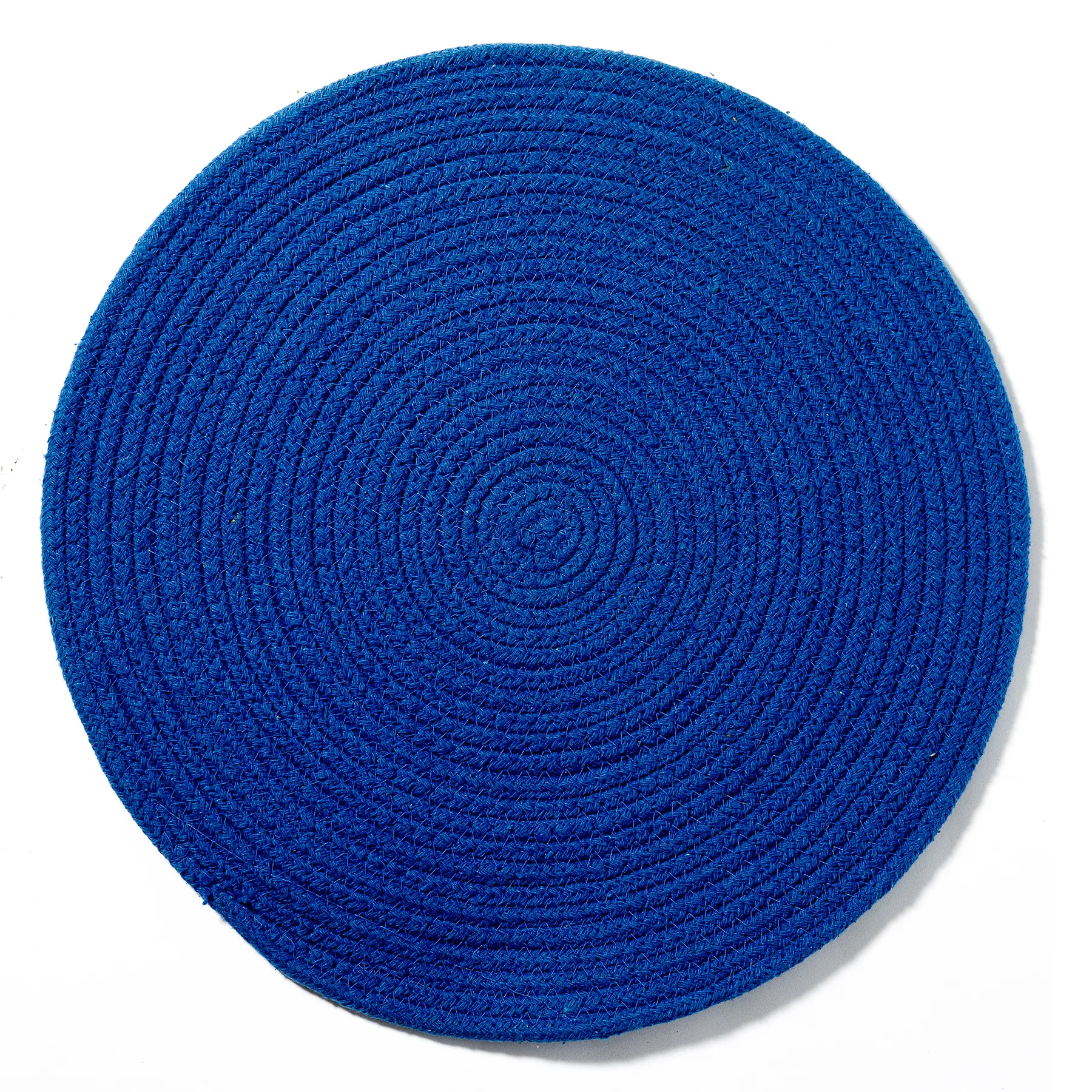 Large Sized Corded Blue Trivet Placemat - 14.5"