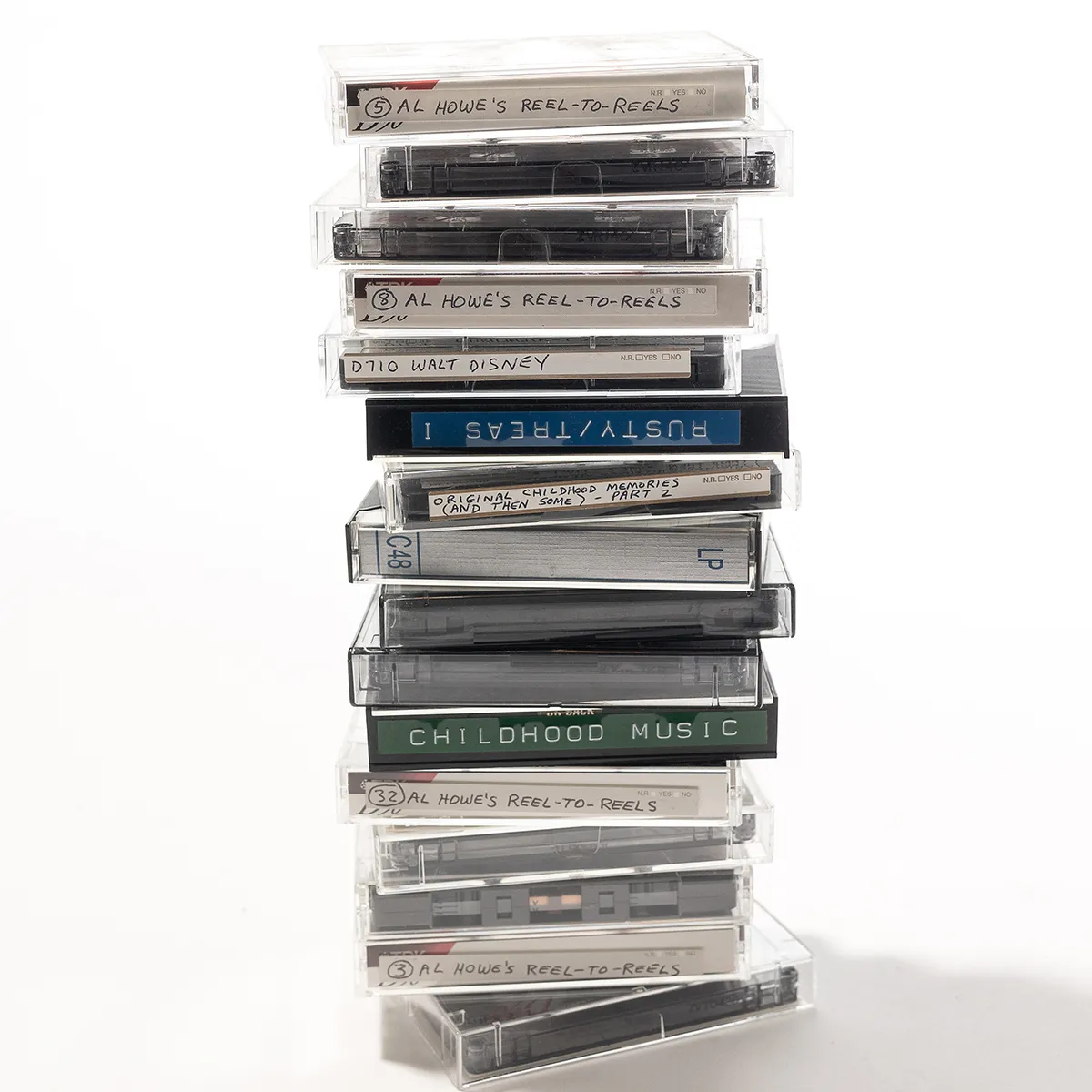 Box of Mixed Cassette Tapes 2.25' 40 tapes 