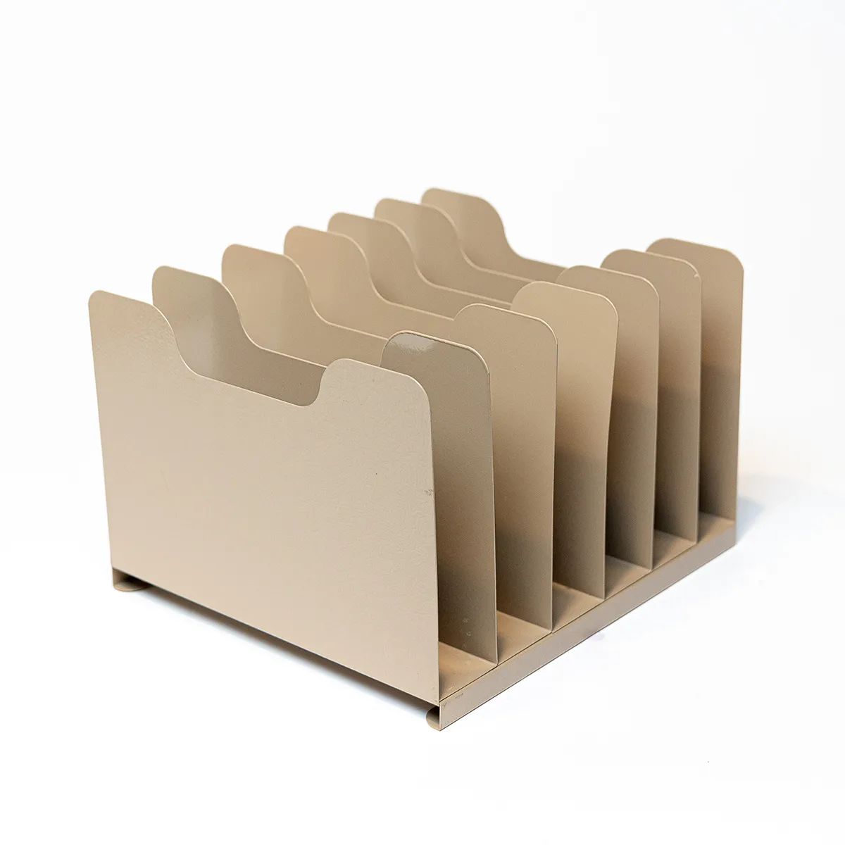 MCM Taupe Metal Industrial Vertical File 