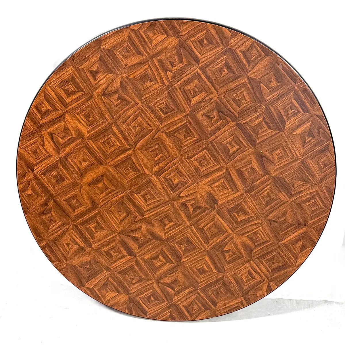 Surface: Vintage Large Round Parquet Formica Table Top