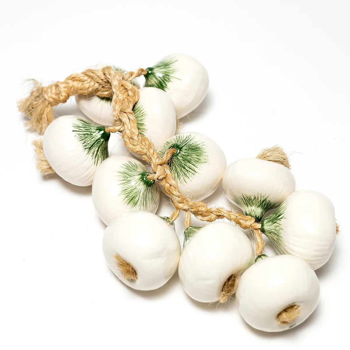 Large Ceramic Hanging Onions Braided Home 