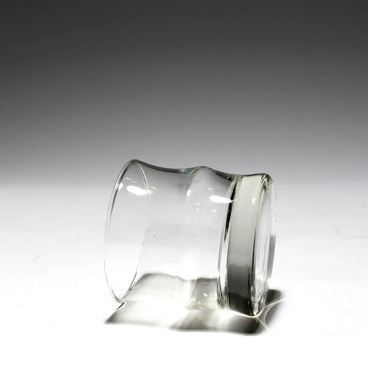 Low Ball Whiskey Glasses Rocks MCM Style Barware Bamboo Design - 3" x 3"