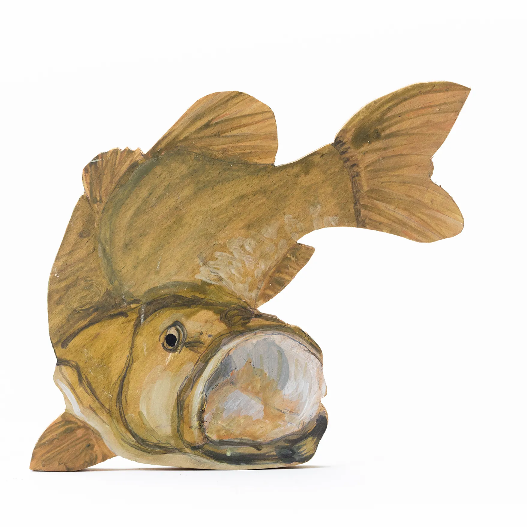 Decor Wide Mouth Bass Fish Wall Hanging - 7.5" x 6"