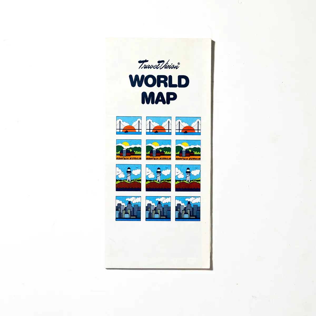 Paper World Map Vintage