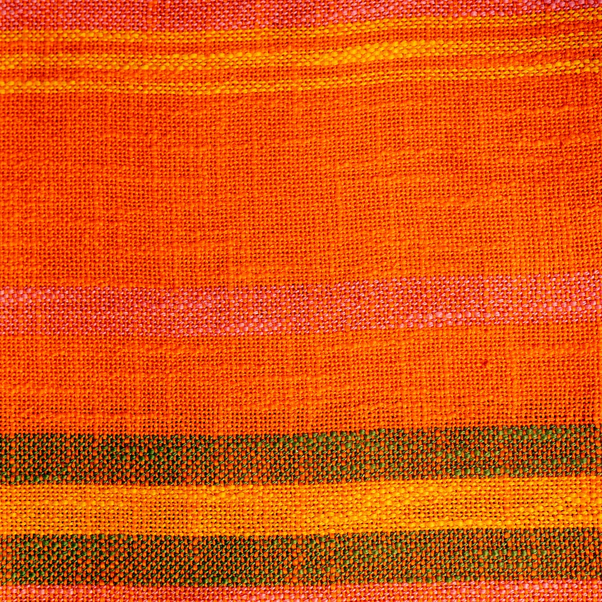 Pink Orange and Green Woven Scarf Table Runner
