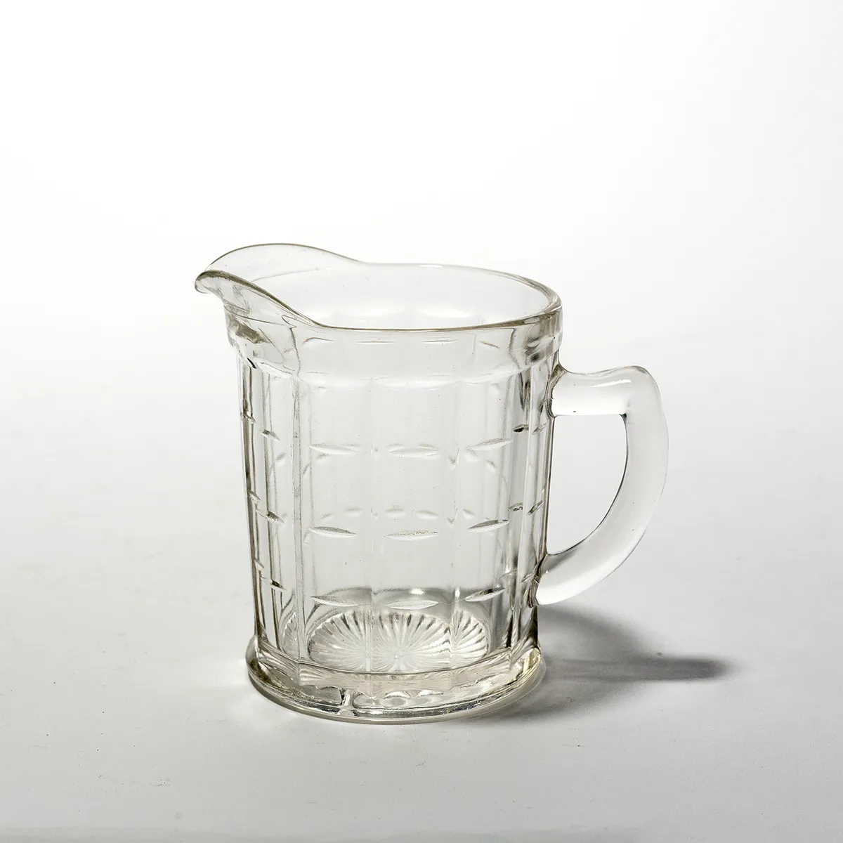 Hazel Atlas Colonia Block Clear Glass Creamer Depression Glass 