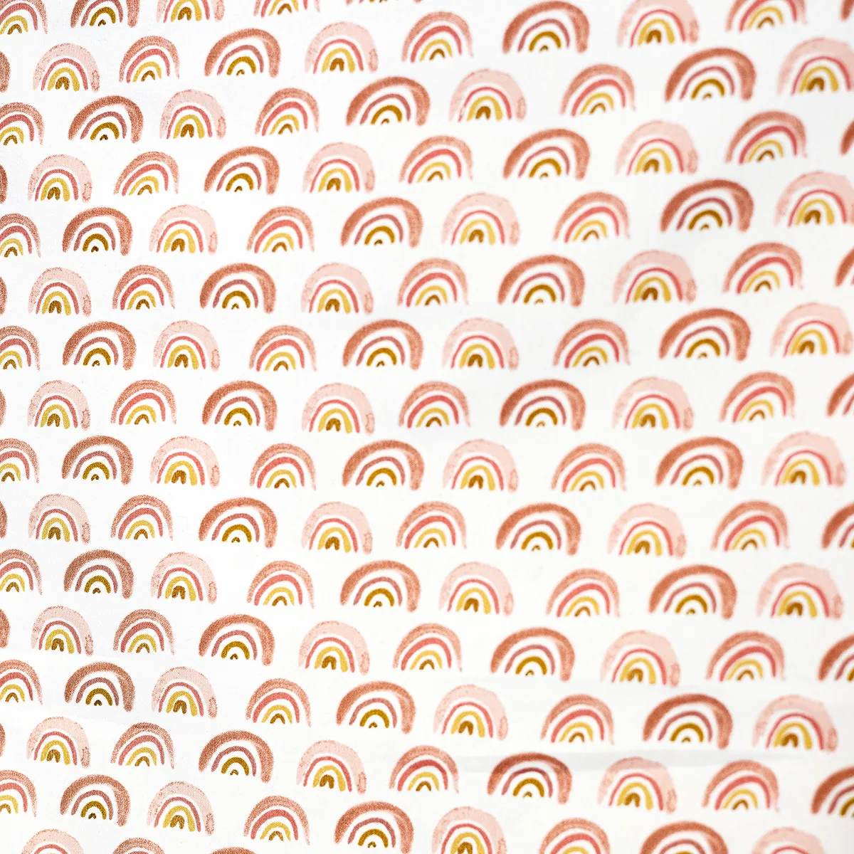 Surface Fabric: Muted Pinks Rainbow Shape Print Material Surface - 38" x 29"