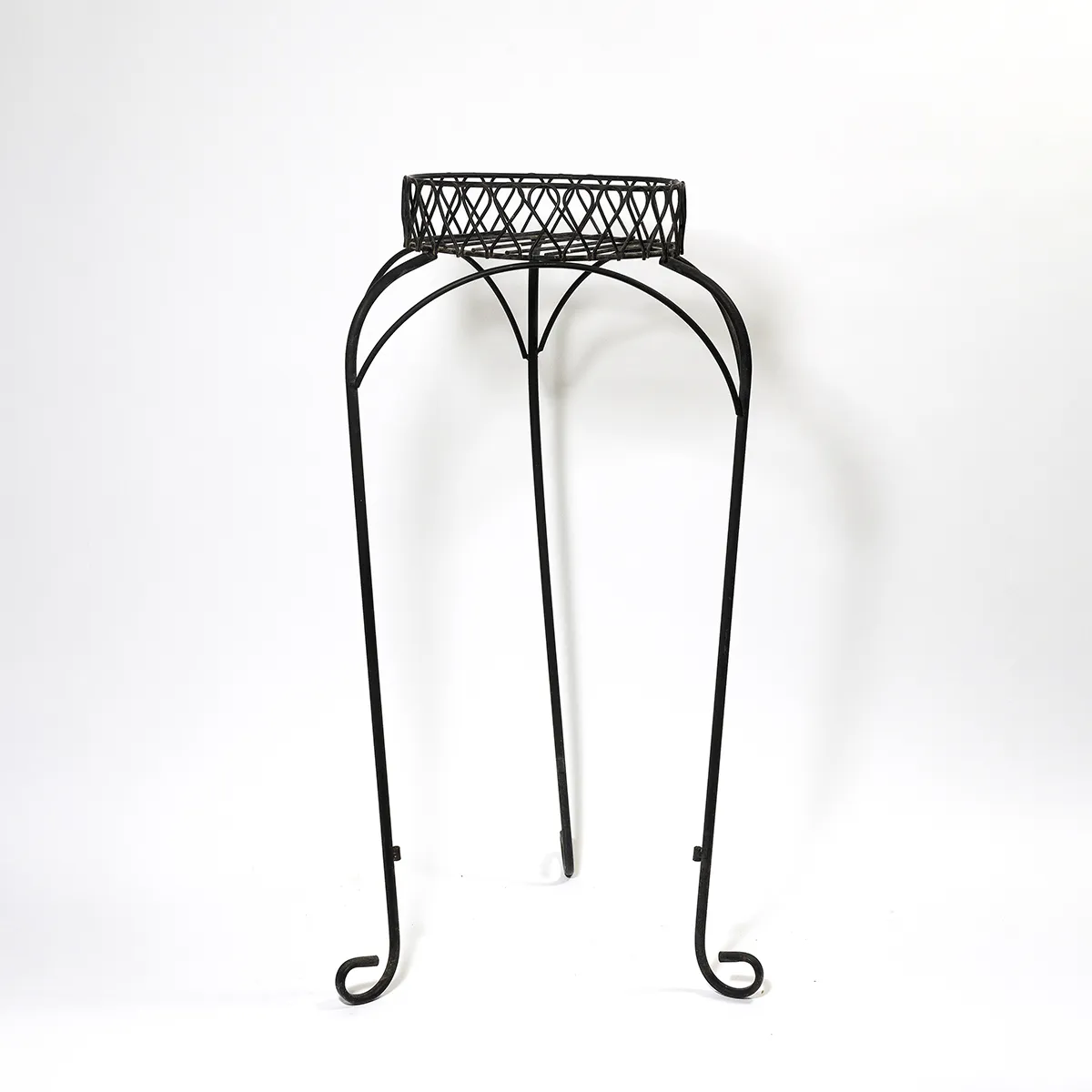 Black Metal Plant Stand - 30.25" x 10.25"