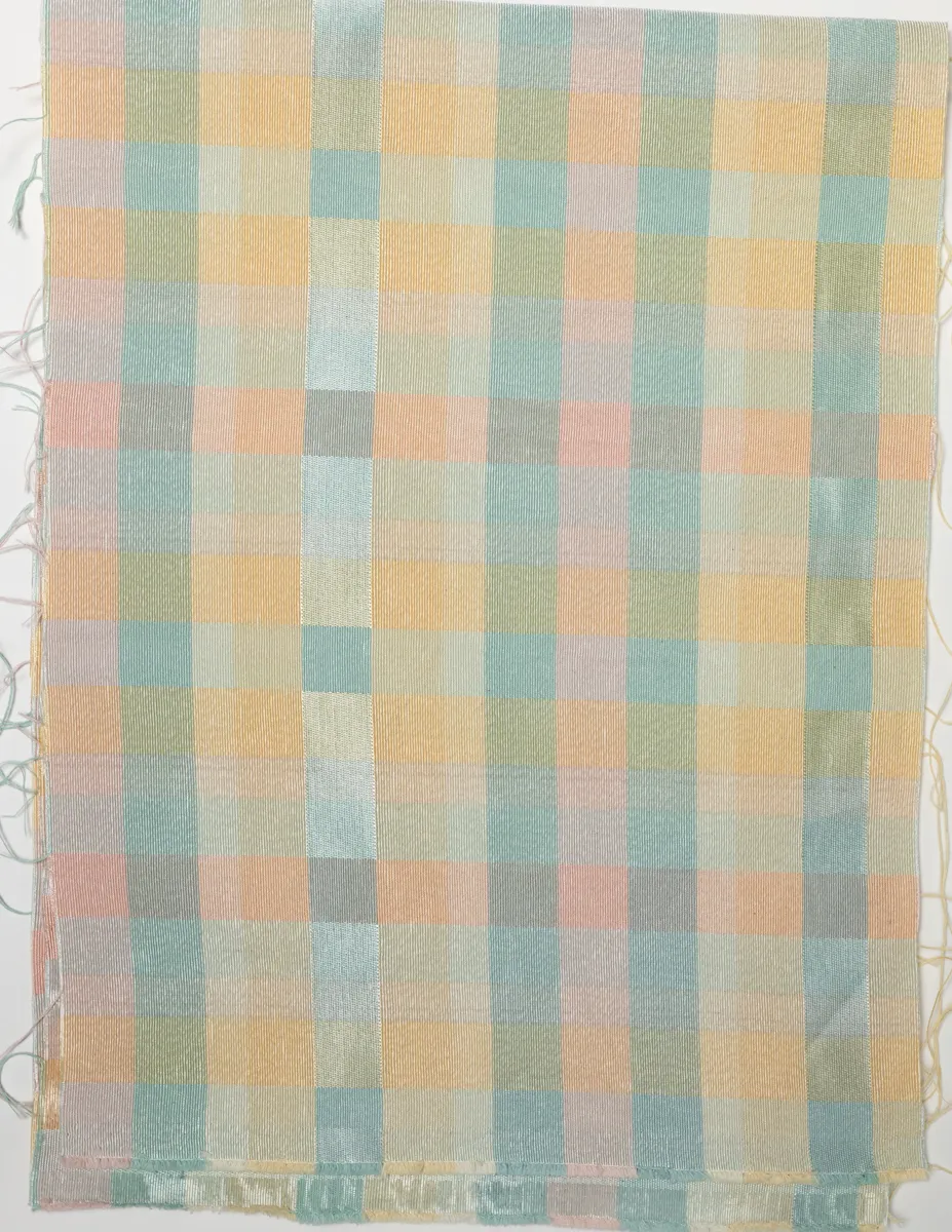 Fabric: Pastel Uniform Plaid fabric, Great for easter or spring