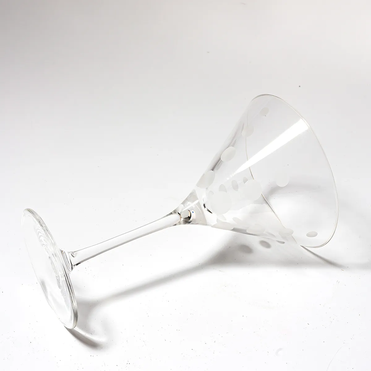 Mikasa Cheers Etched Crystal Martini Glass - 