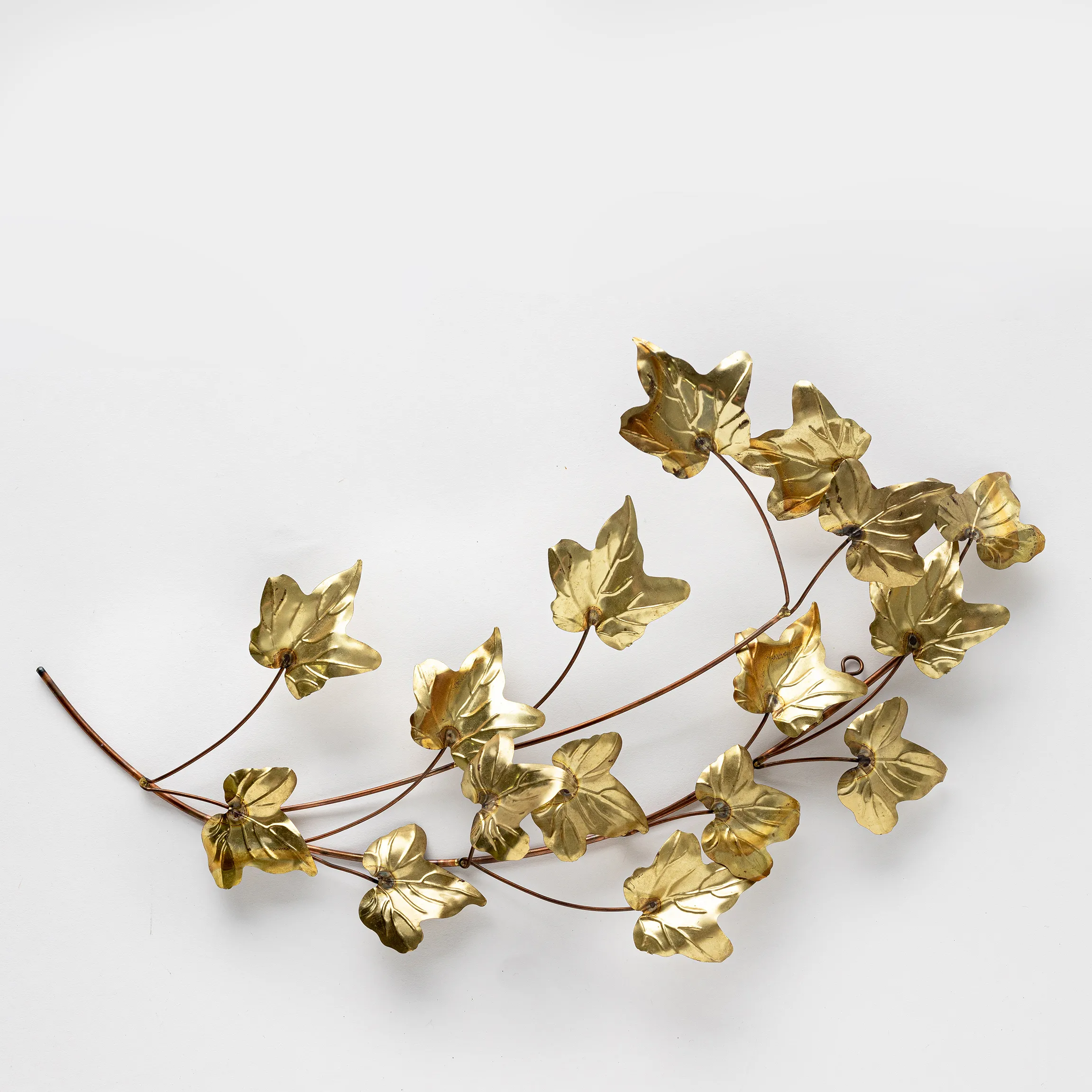 Gold Leaf Wall Hanging - 16.5" x 10"