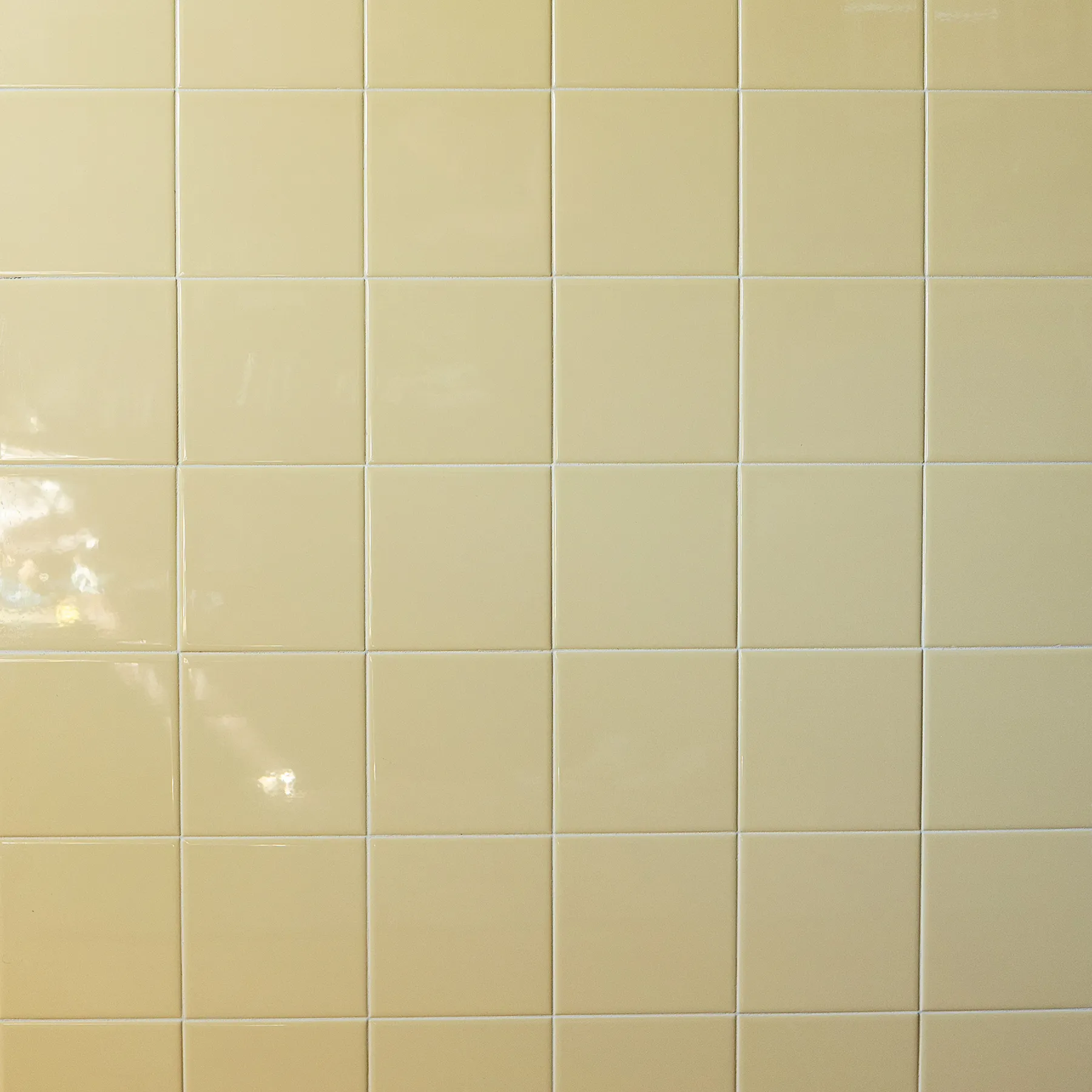 Surface - Pale Light Yellow mounted 6 inch tiles rectangular Backdrop, Back splash, Back ground, Table Top, Counter Top - 42" x 36"