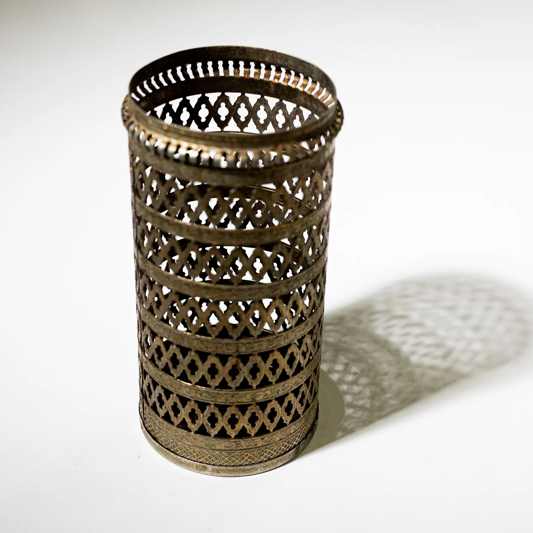 Gold Tall Candle Holder - 