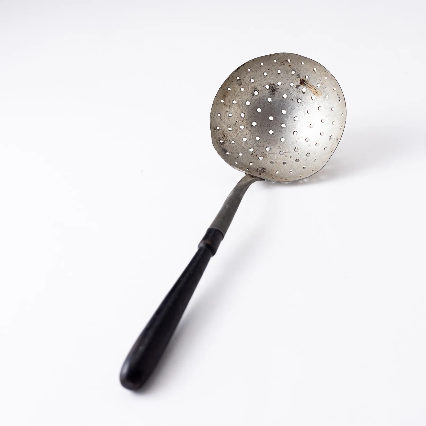 Antique Long Handle Ladle Strainer Slotted Spoon Skimmer