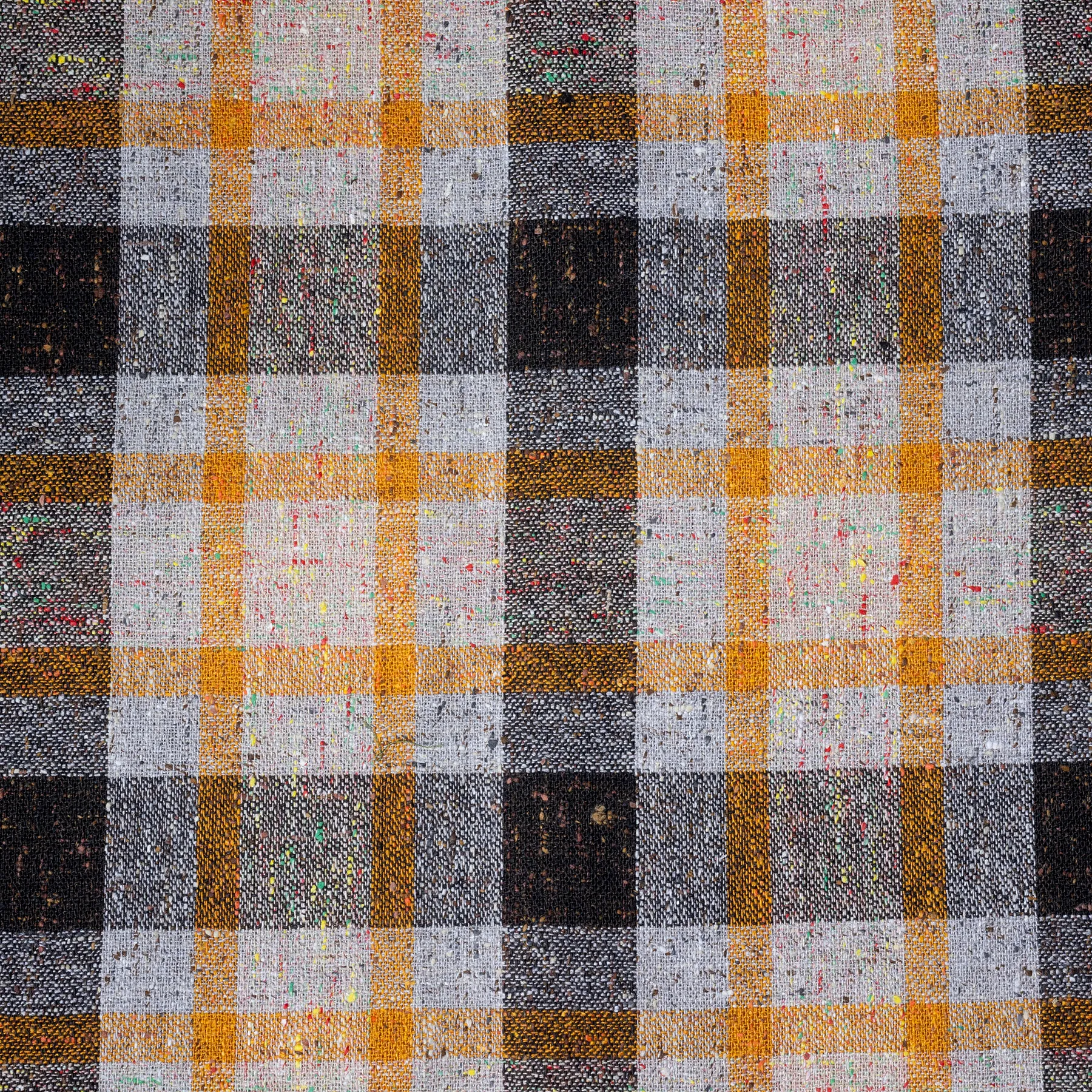 Vintage Fabric Brown and Orange Wool - 36" x 52"