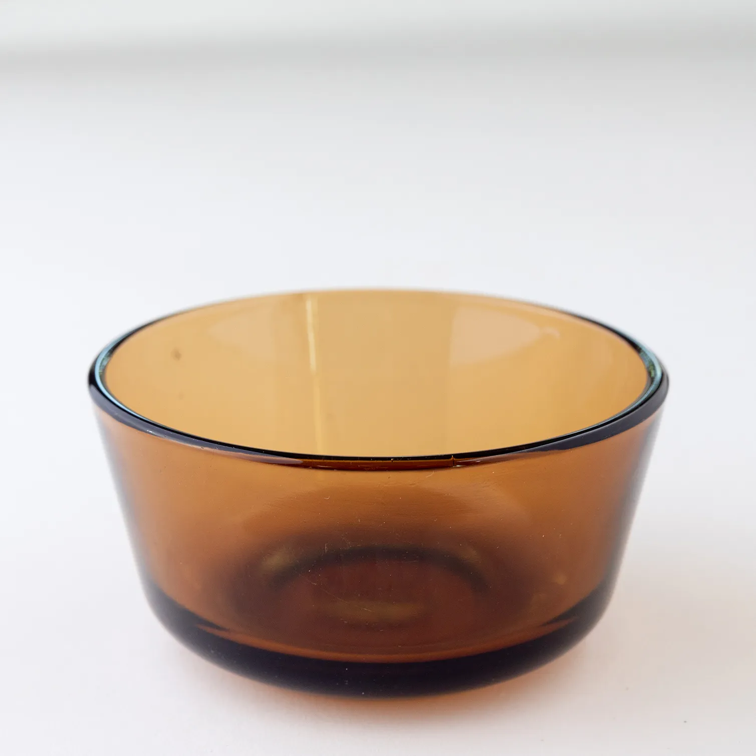 Clear Brown Custard Cup - 3.75" x 2"