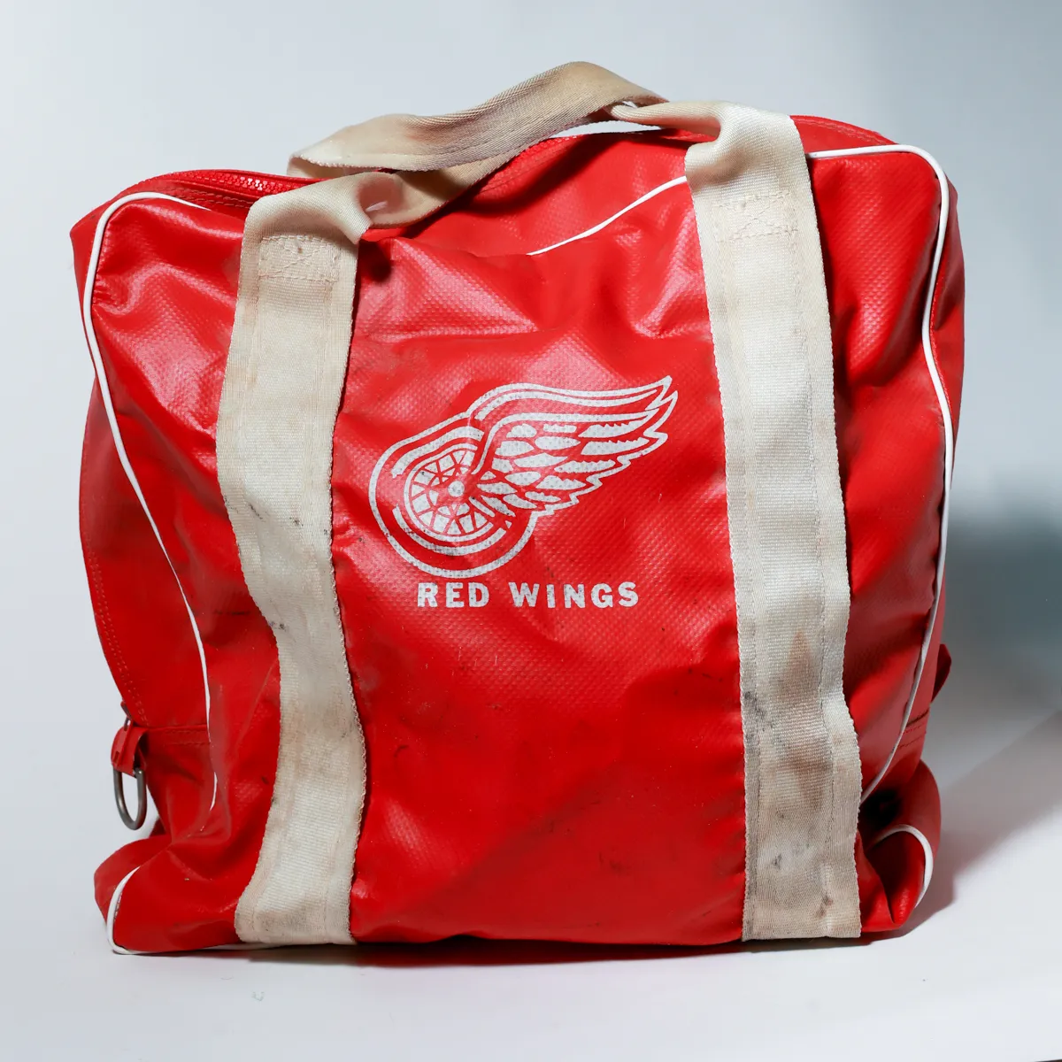 Vintage Detroit Red Wings Red Vinyl Equipment Bag