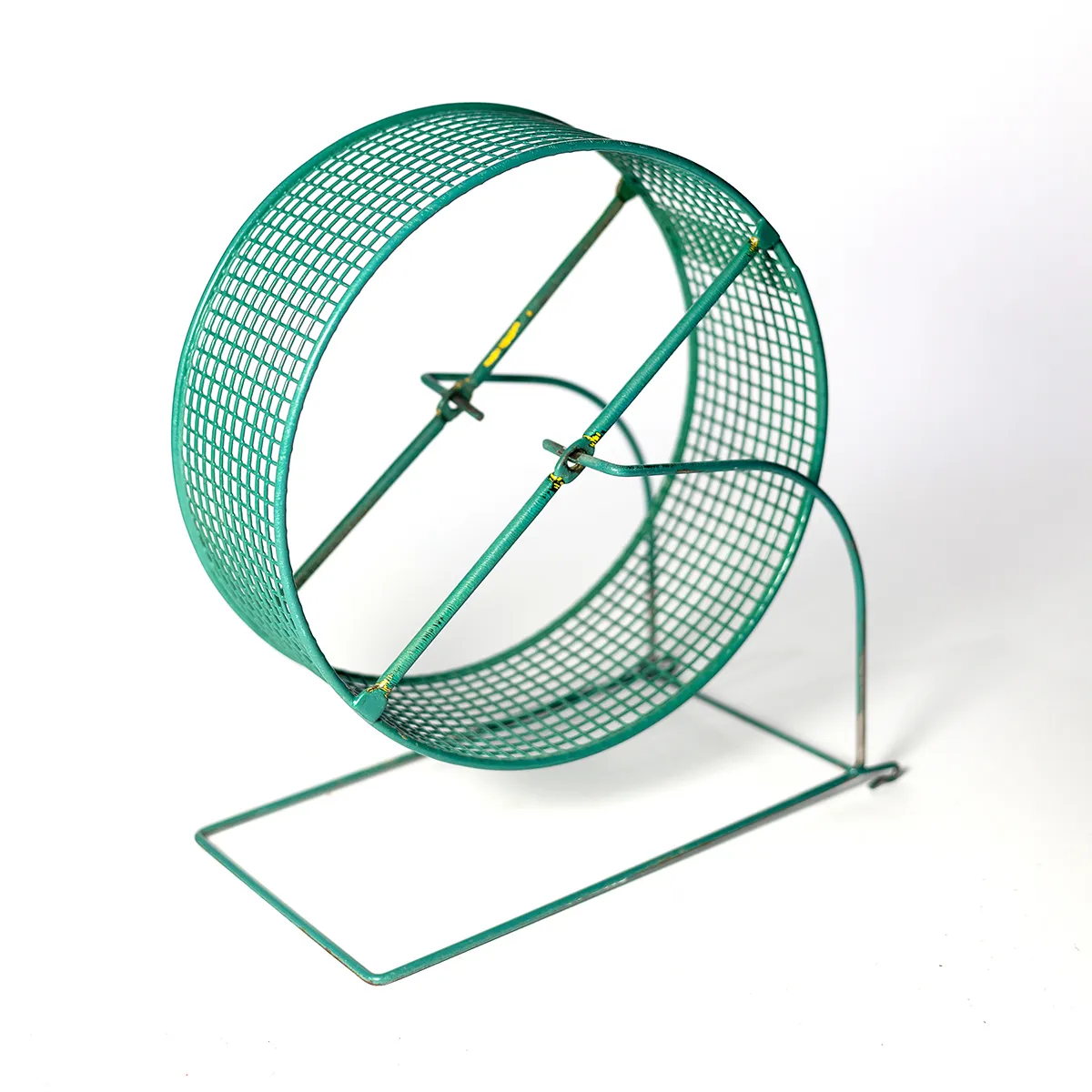 Teal Hamster Wheel Pets and AnimalsVintage - 9.75" x 8.5"