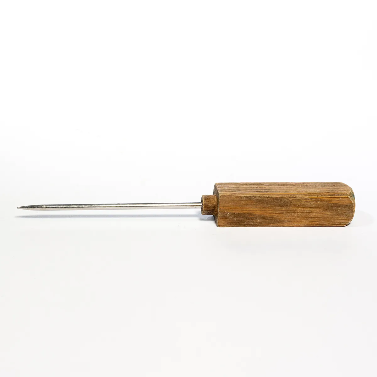 Oak Handle Ice Pick, Vintage - 4.5" Pick 8" Overall