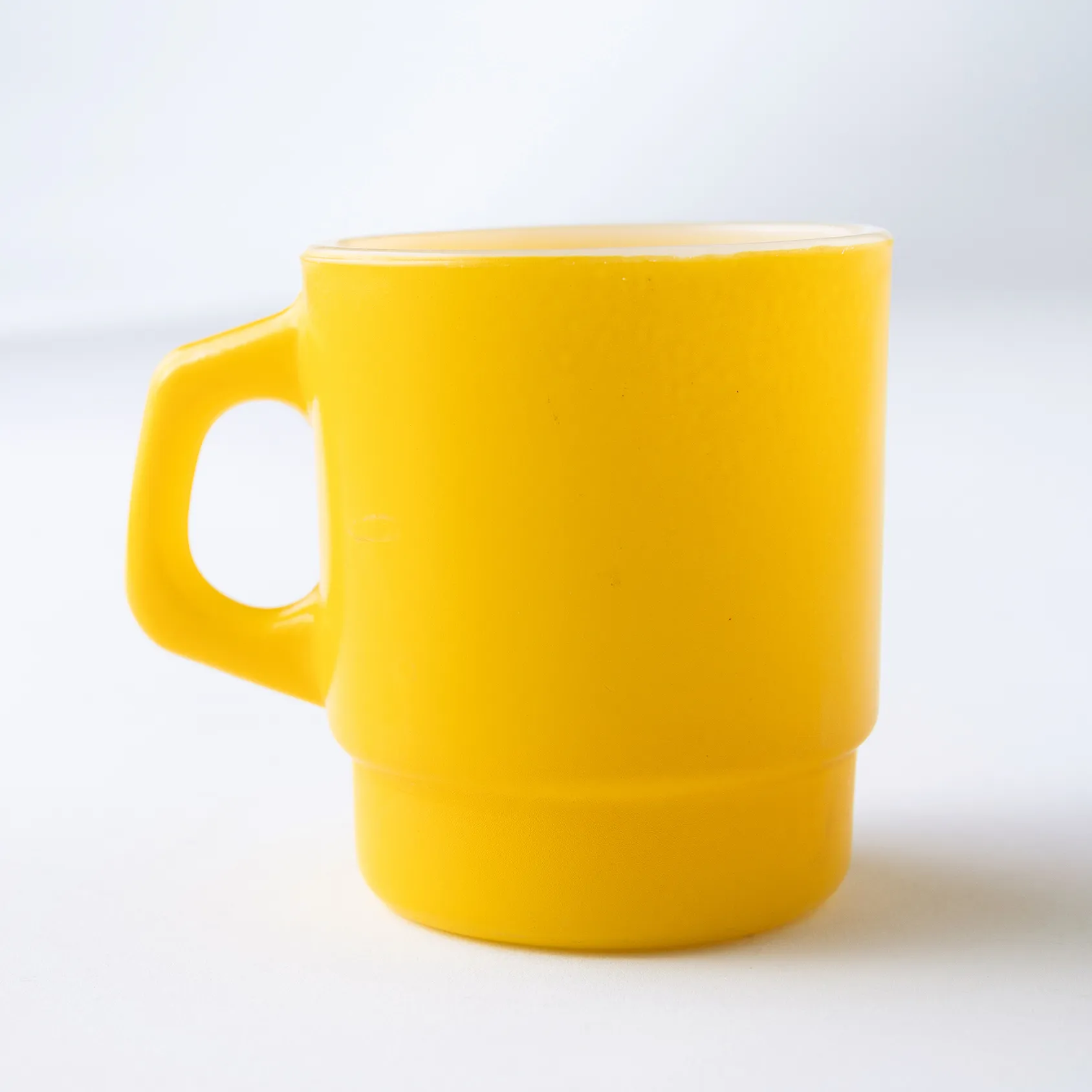 Yellow Pyrex Coffee Mug - 3.5" x 3.25"