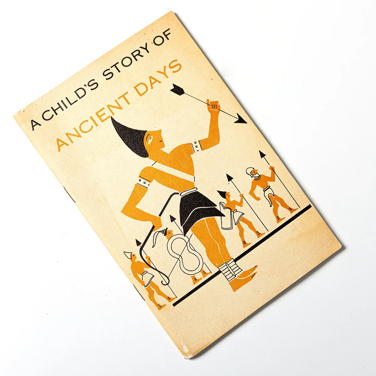 Vintage Paperback Book, A Child's Story of Ancient Days Featuring a Gladiator hoisting an arrow