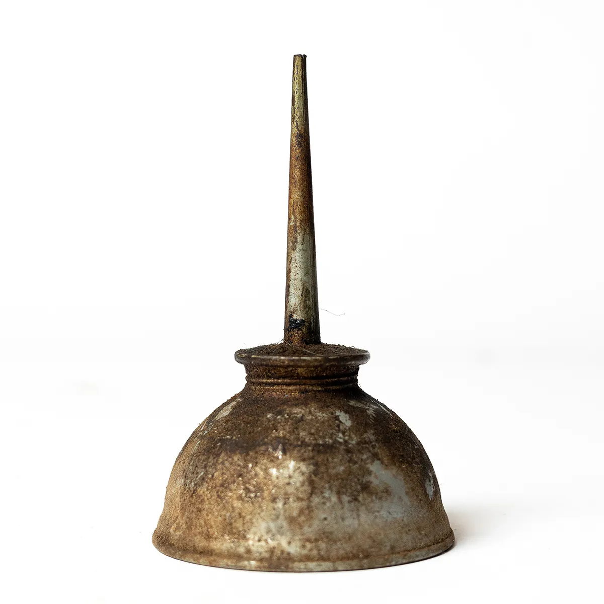 Vintage, Well Worn Thumb Press Oil Can Tin Man