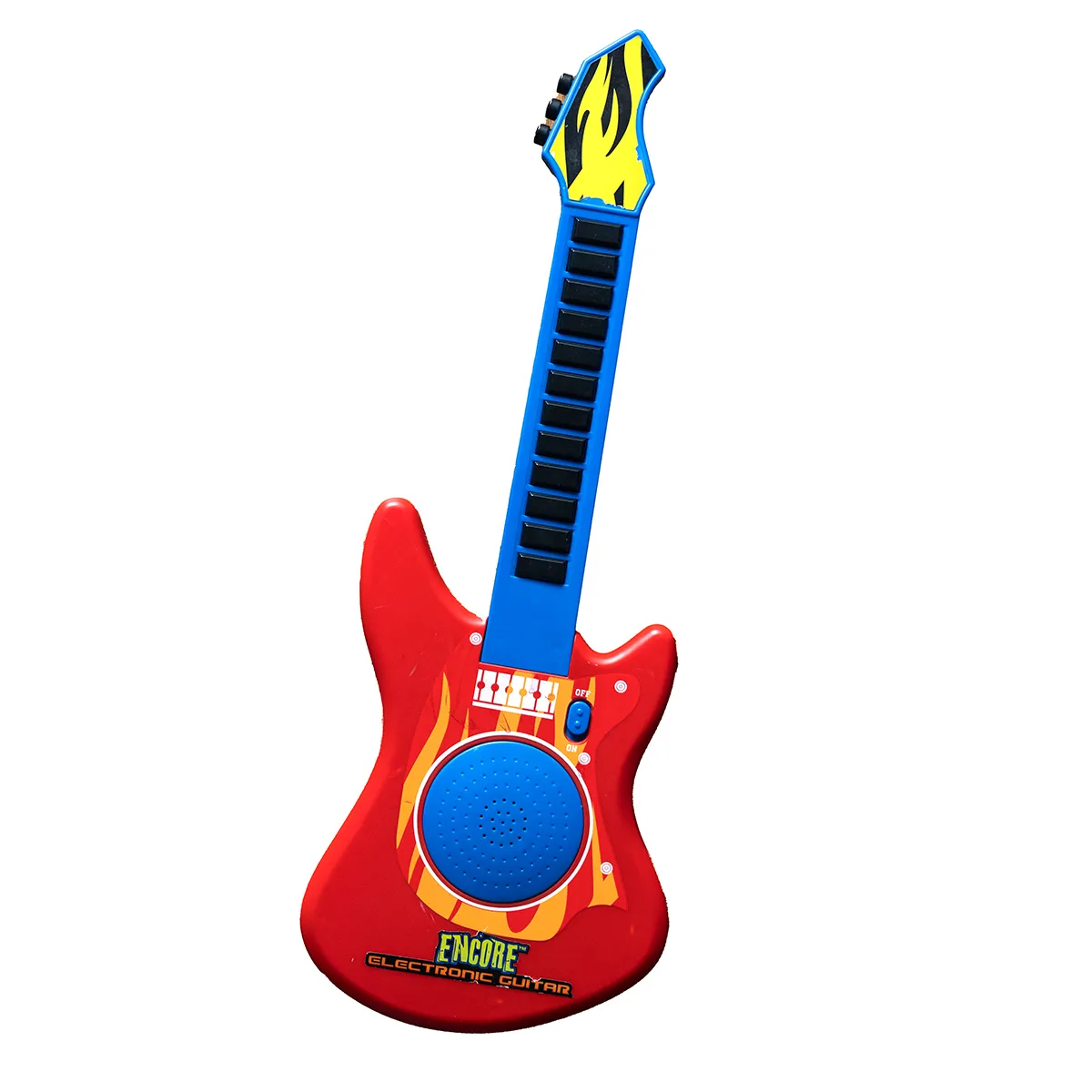Childrens toy Blue and Red Plastic Guitar
