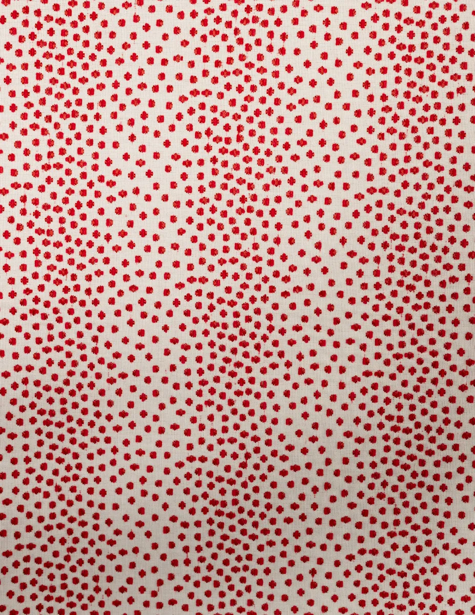 Fabric: Cream with Red Dots, Great for Christmas