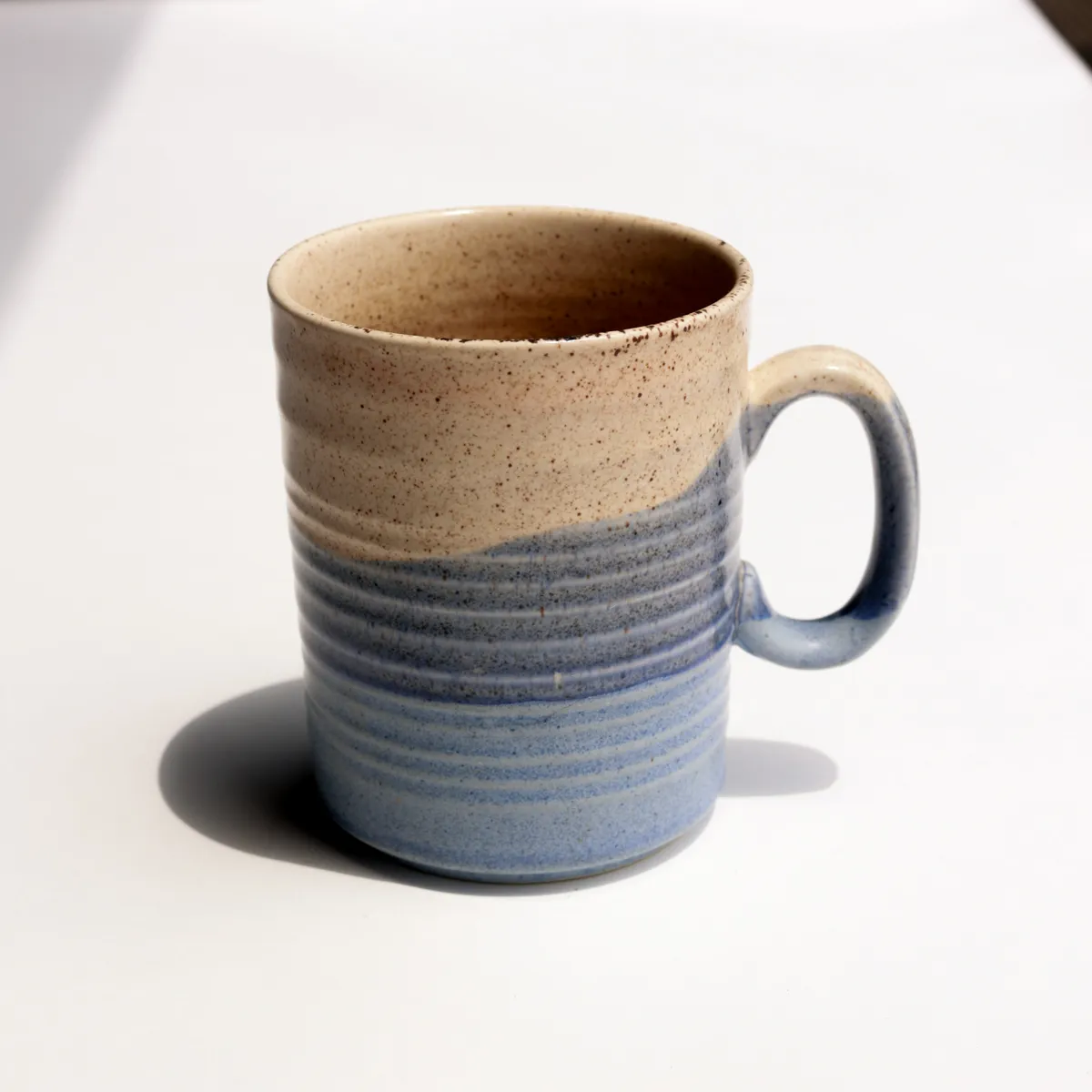 Handthrown Speckled Stoneware Mug Rustic Artisan Ceramic
