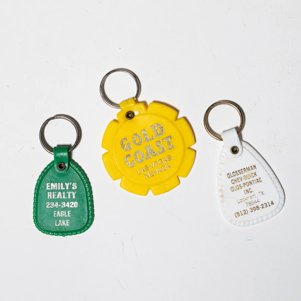 Old & Unique Collectible Key Chain 2.25"in Hard Plastic