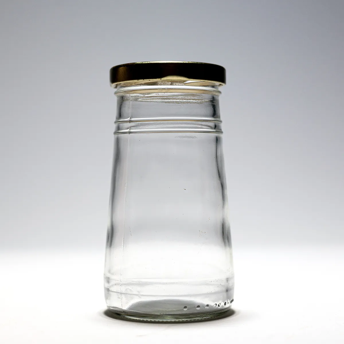 Tall Slender Clear Jar with Lid