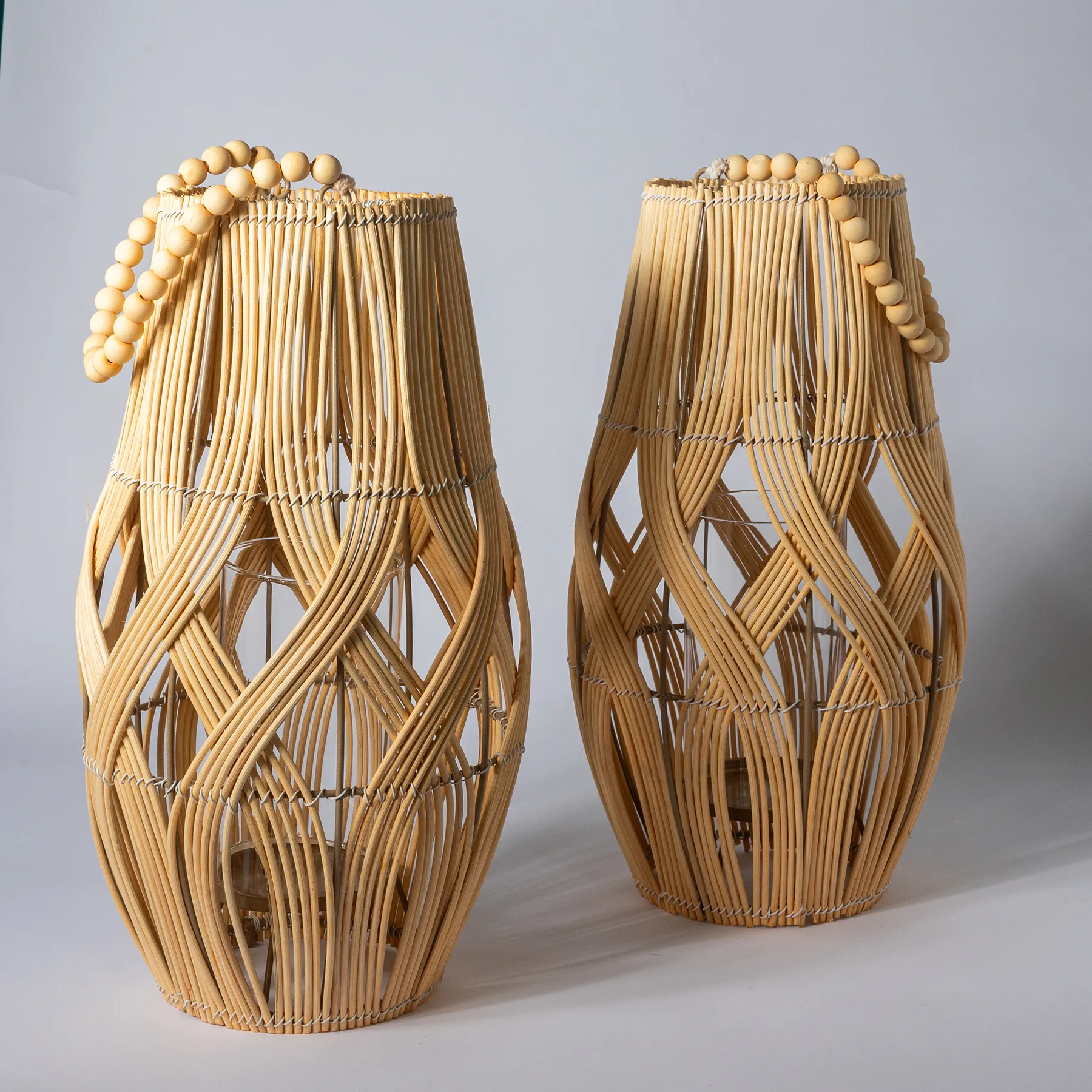 Outdoor Wicker Lantern 