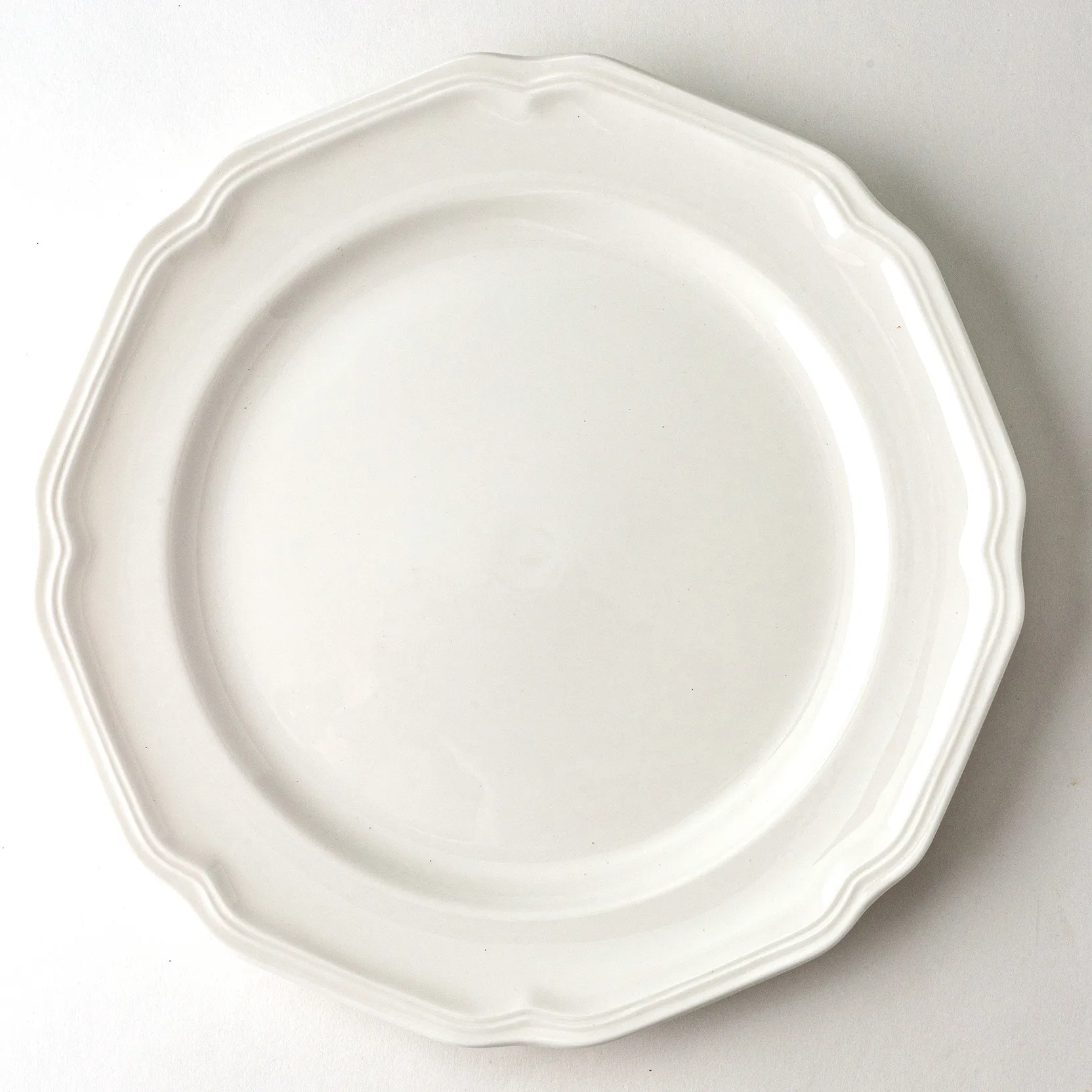 French Country White Plate - 8.25"