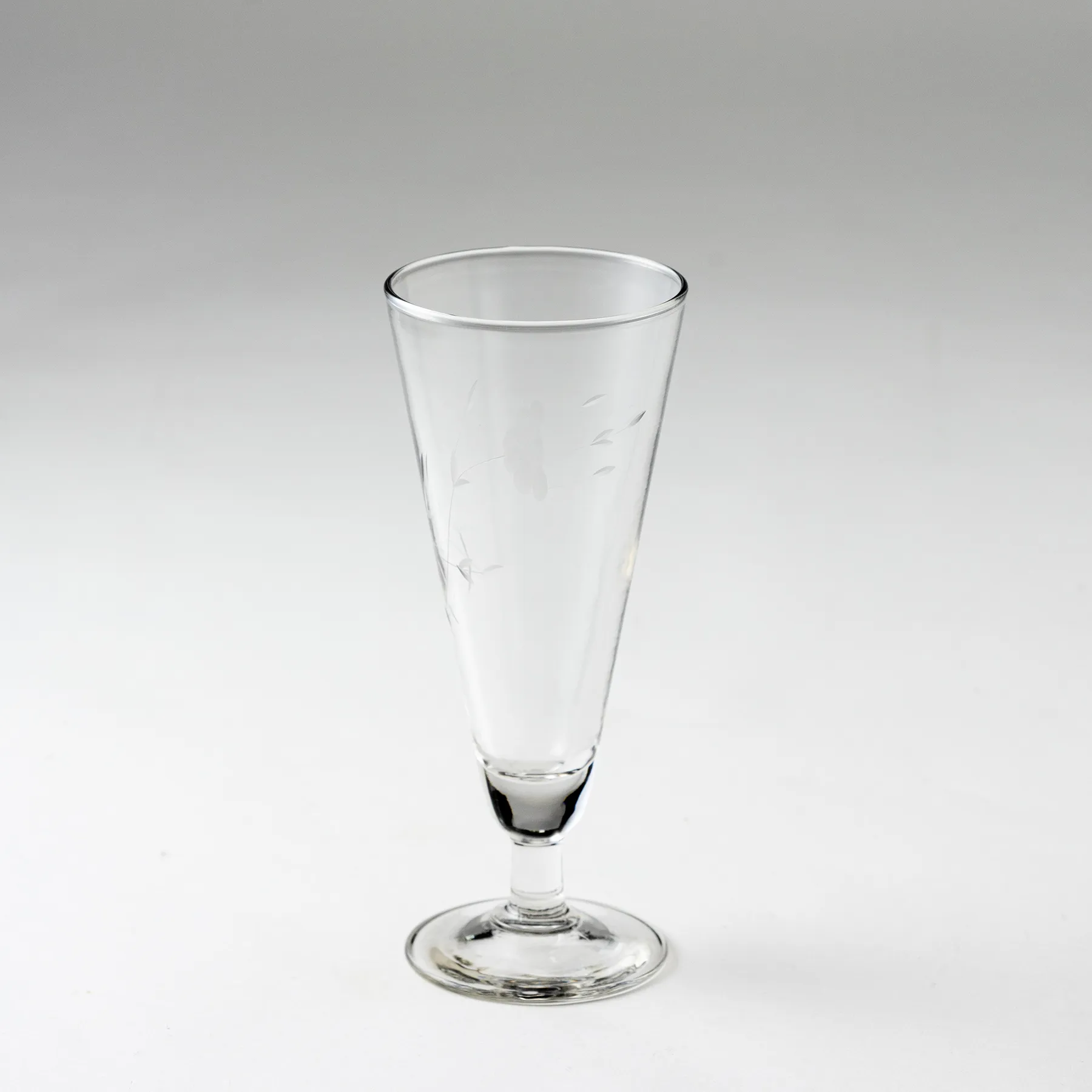 Princess House Footed and Fluted Highball Glass - 7.5" x 3"
