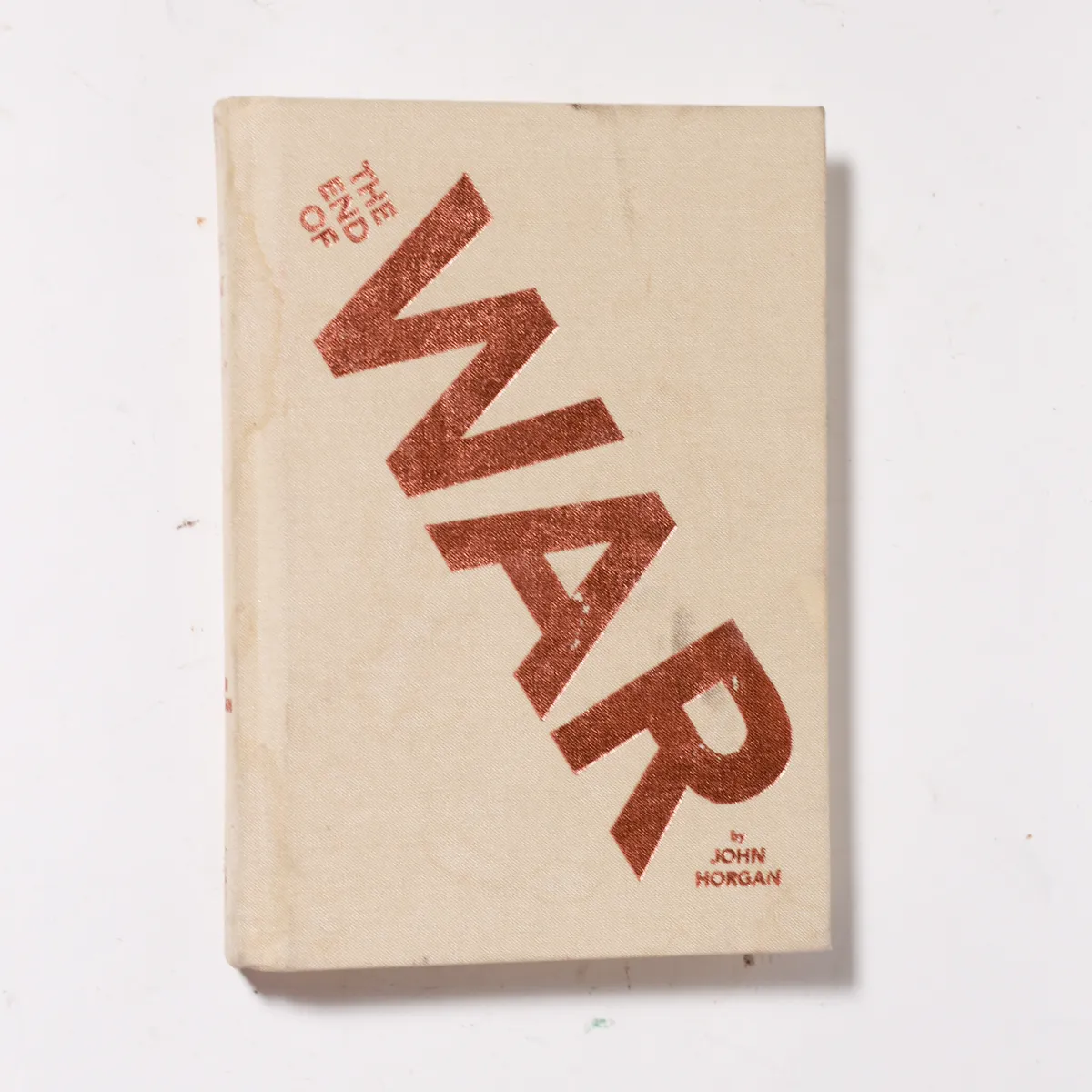 Book Vintage Mid-Century Hardcover War Literature Prop Book