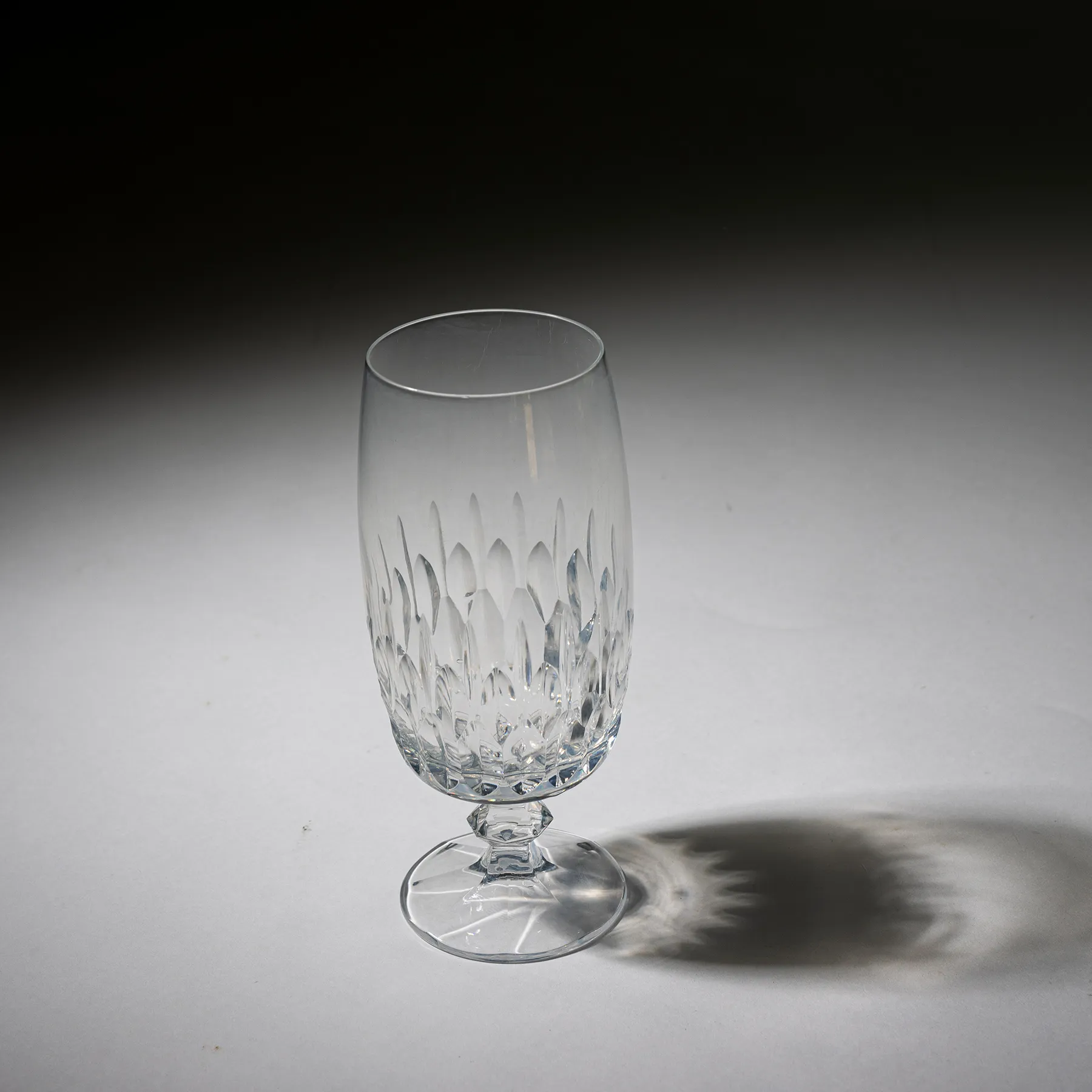 Etched Crystal Stemmed Highball - 6.25" x 2.25"