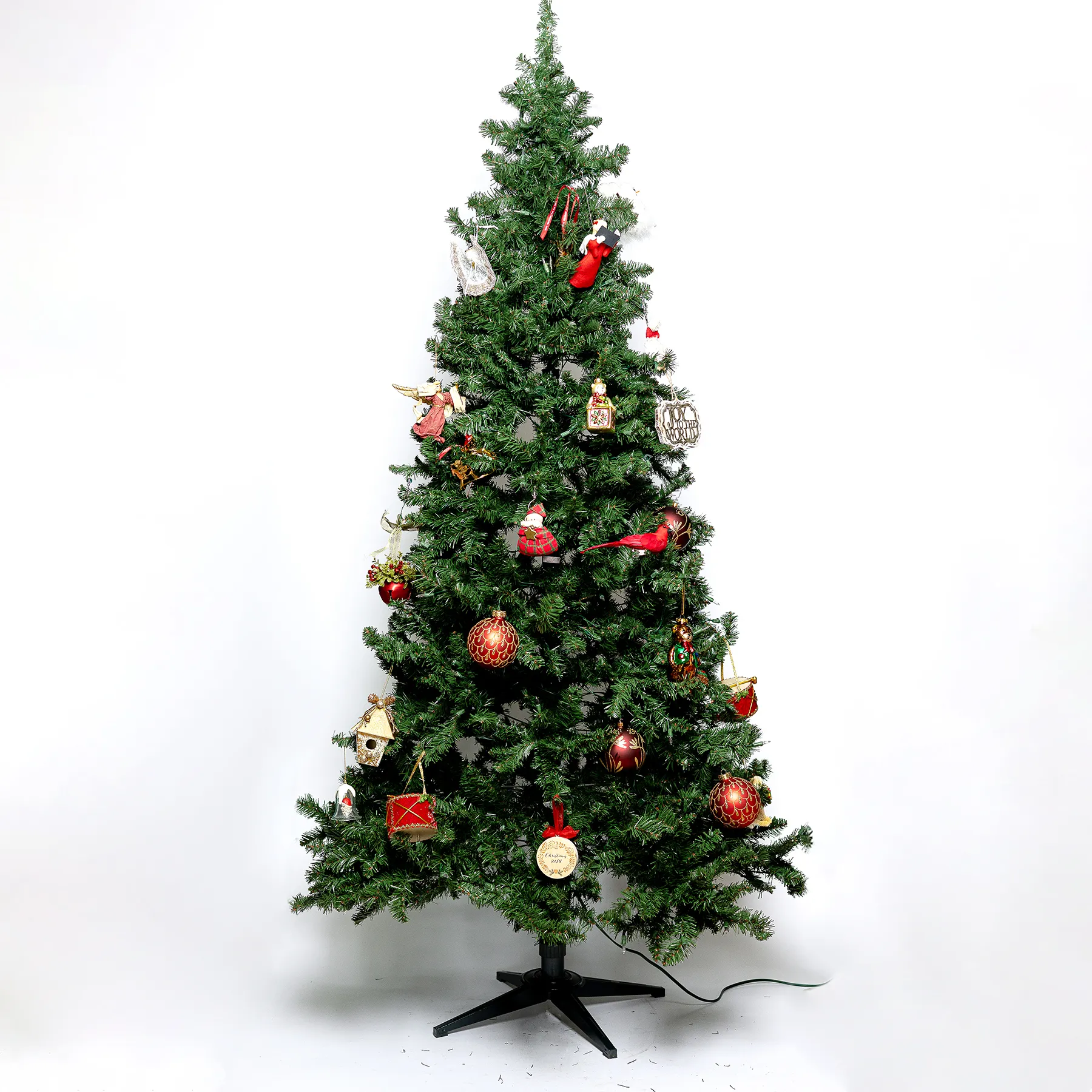7 foot full sized pre-lit artificial faux artificial christmas tree