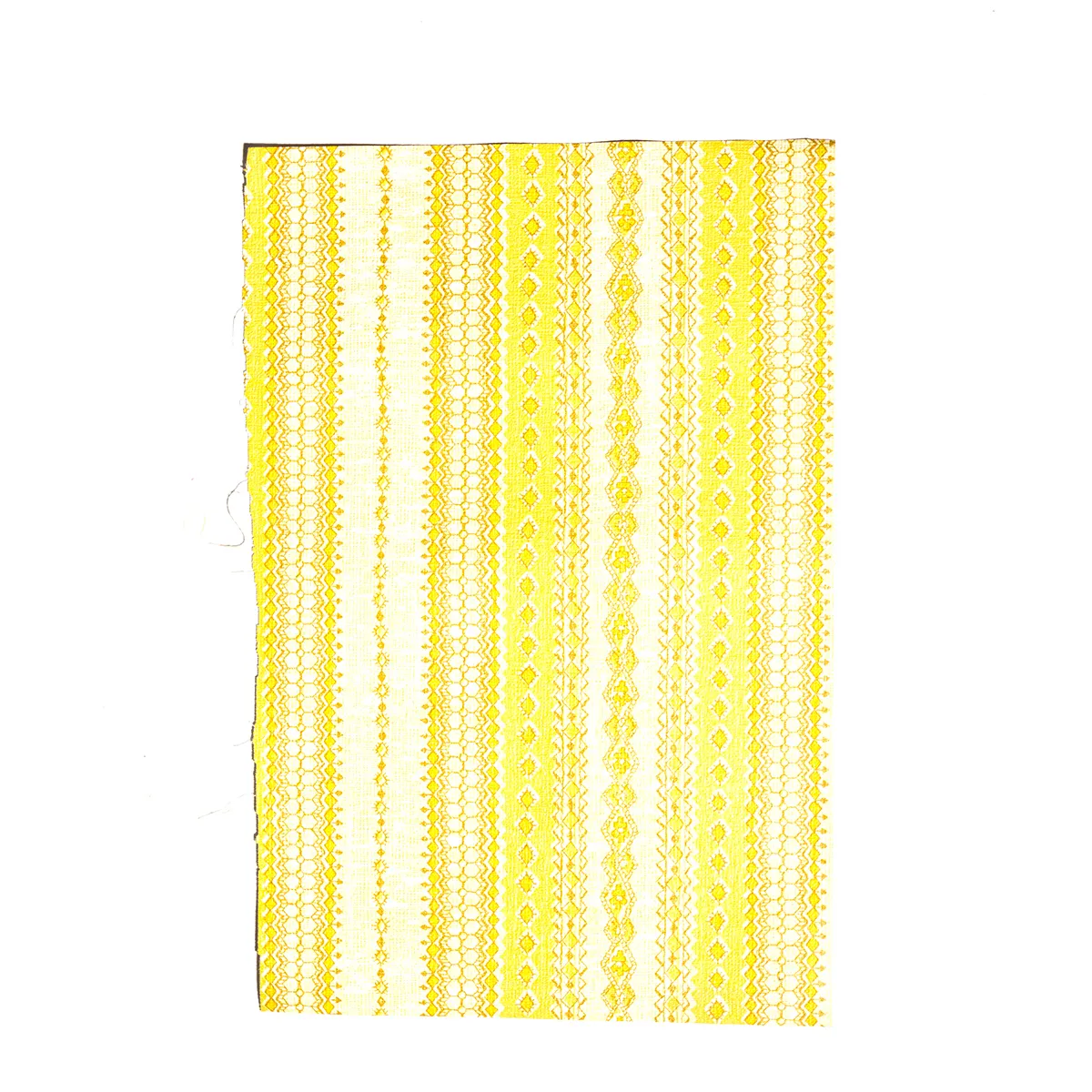 Wallpaper Remnant 1970s Shades of Light and Dark Yellow vertical lines with white between