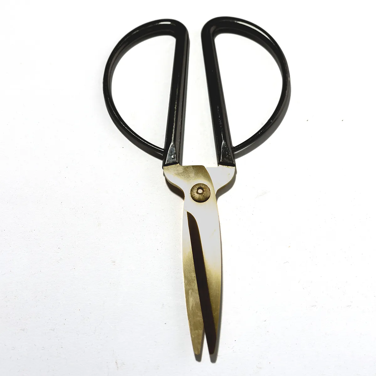 Bonsai Scissors Black and Gold, Pair of Vintage Small Detail Scissors Bonsai Garden Sewing Embroidery Shears