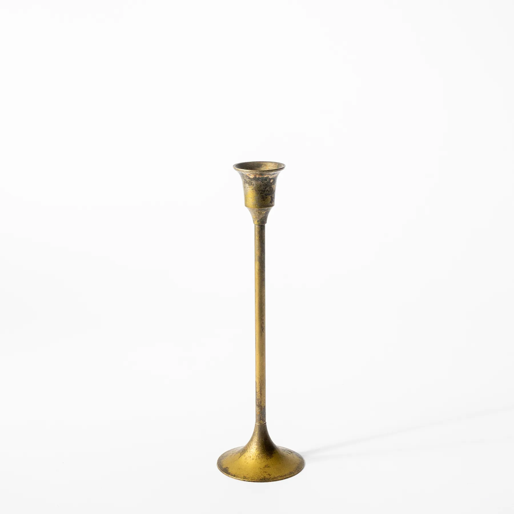 Brass Candle Holder - 9" x 2.5"