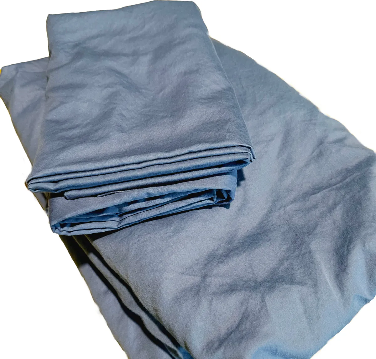 smoky blue Brooklinen King Sheet Set